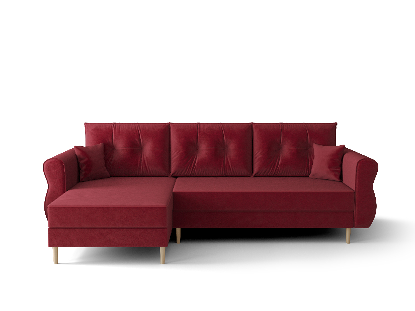 Rohová sedací souprava Arcane L (červená) (L)