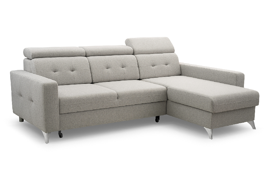 Rohová sedačka Larry (světle šedá) (P)