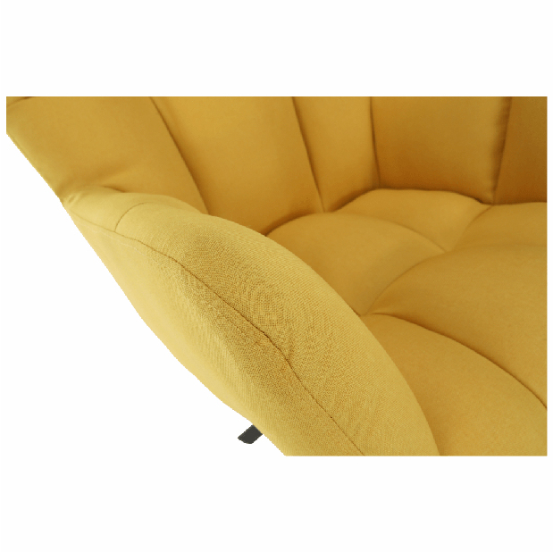 Dizajnové Otočné křeslo Komand (žlutá) *výprodej