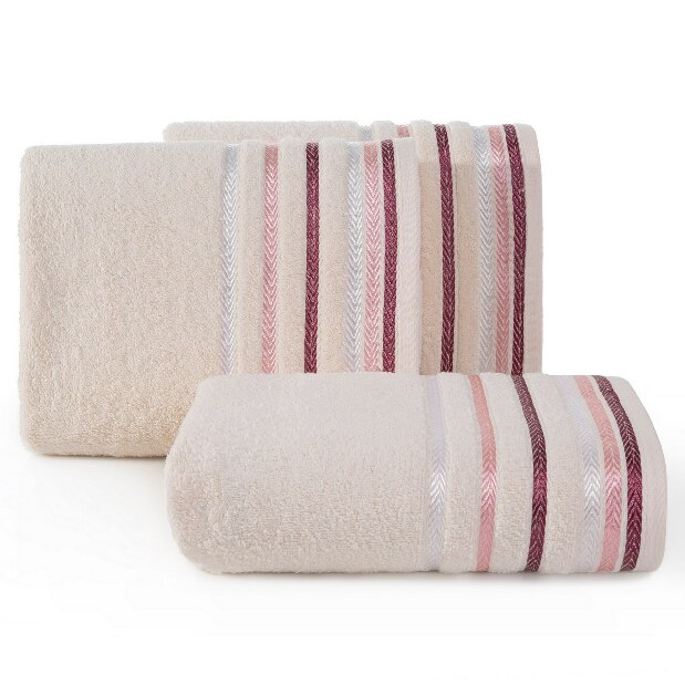 Ručník 140x70 cm Livia 06 (světle růžová) (3 ks)