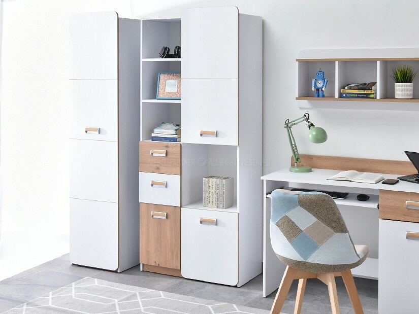 Nábytek do studentského pokoje Clerigo 02 (bílá)