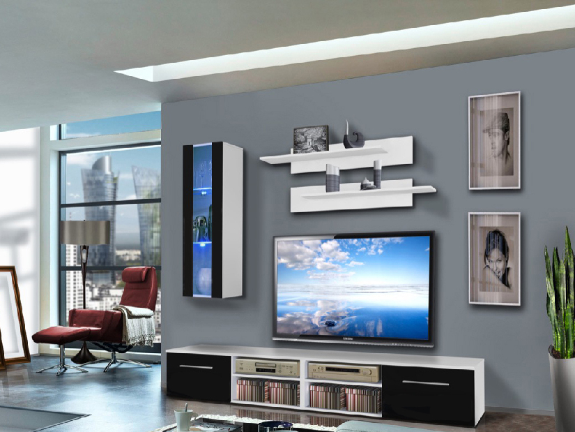 Obývací stěna Invento 25 WS IN B1 (s osvětlením)