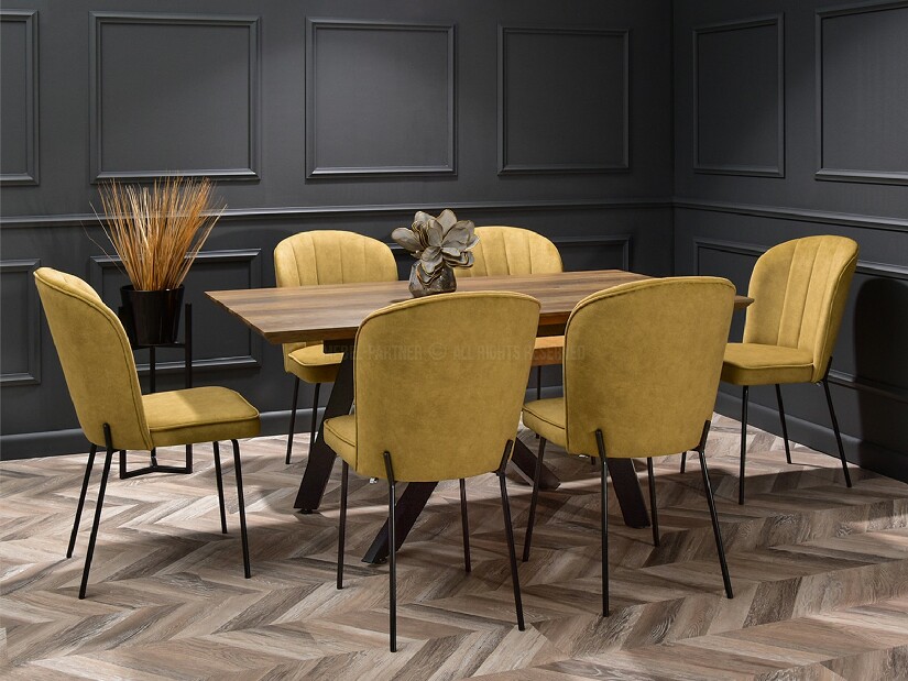 Jídelní židle Obrar (zlatá)