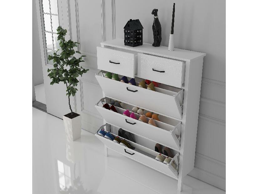 Botník (skříňka na boty) Franc 48 (bílé dřevo)