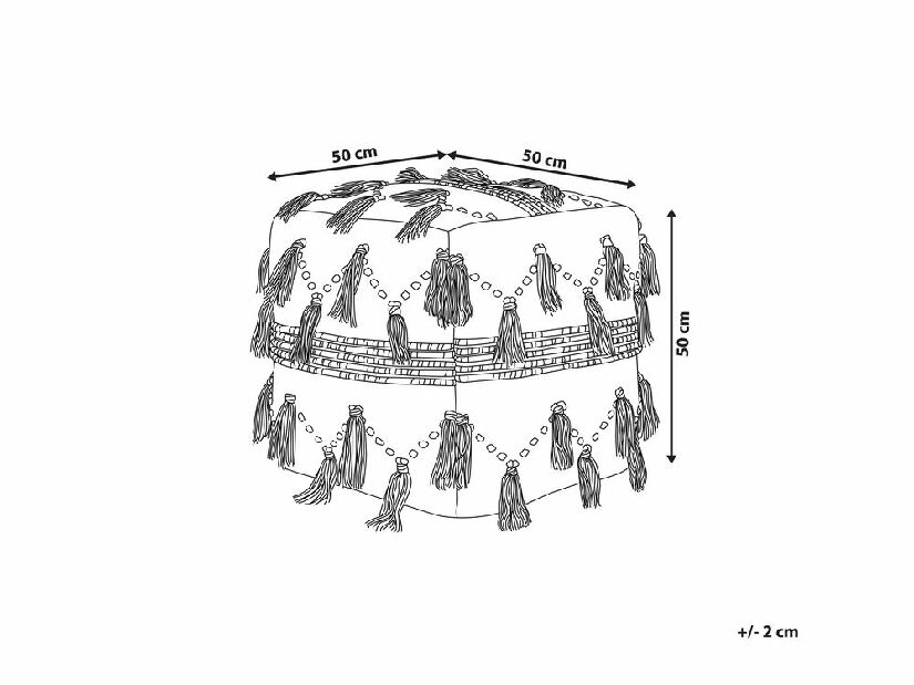 Taburetka TEORIN (béžová)