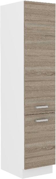 Potravinová kuchyňská skříňka Domton 40 HSG-200 (korpus: bílá + fronta: dub sonoma truflový)