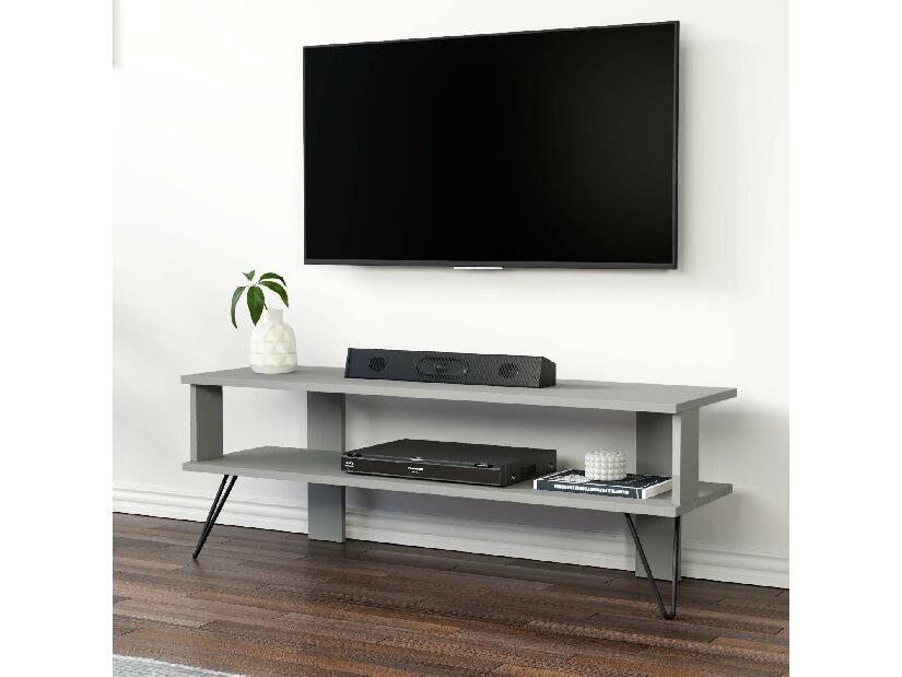 TV stolek/skříňka Dual (šedá)