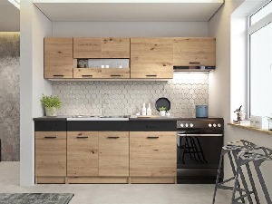 Kuchyně 240 cm Ali (černá)