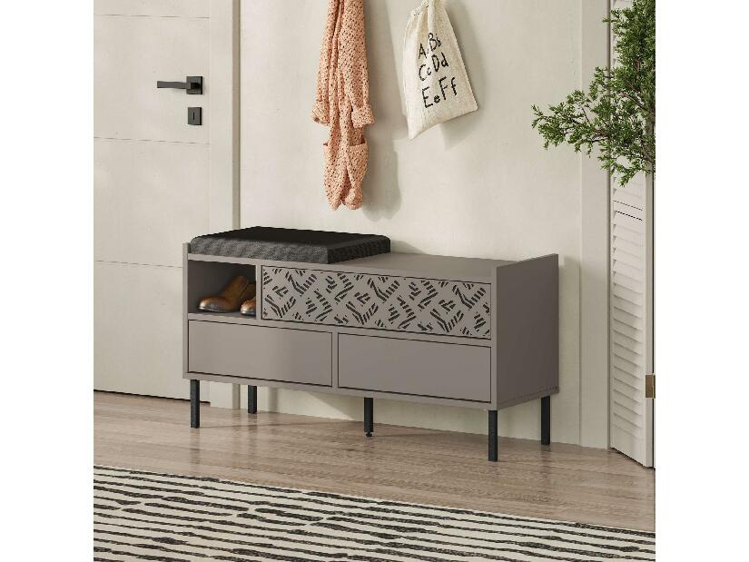 Skříňka na boty Heton (světlá mokka)