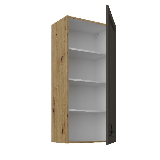 Horní kuchyňská skříňka Sheila 50 G 108 1F (korpus: dub artisan + fronta: grafit)