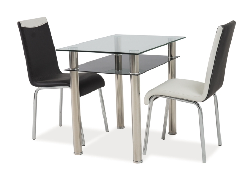 Jídelní stůl Gelar 90x60 (chróm) (pro 4 osoby)