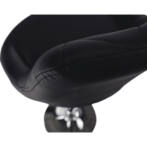 Barová židle Mariora (černá ekokůže)