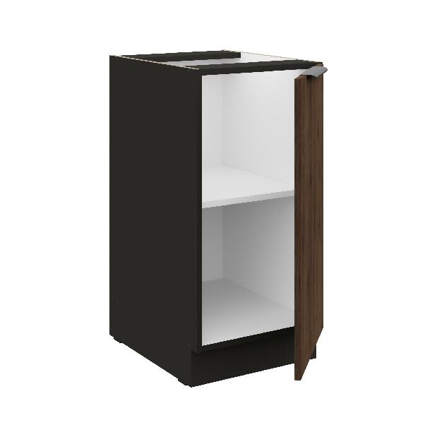 Horní kuchyňská skříňka Manana 40 D 1F BB (korpus: černá matná + fronta: ořech okapi)