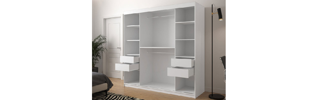 Šatní skříň Reforzarlas (černá + dub artisan)