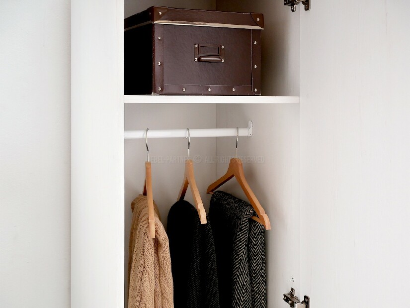 Nábytek do studentského pokoje Bajas 01 (bílý + dub)