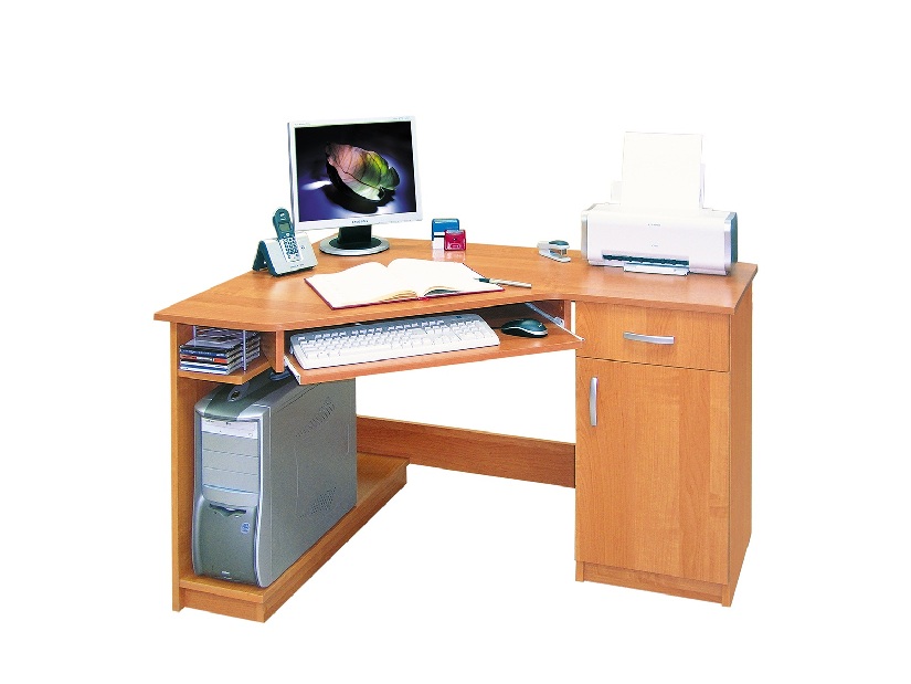 Rohový PC stolek Karino L / P