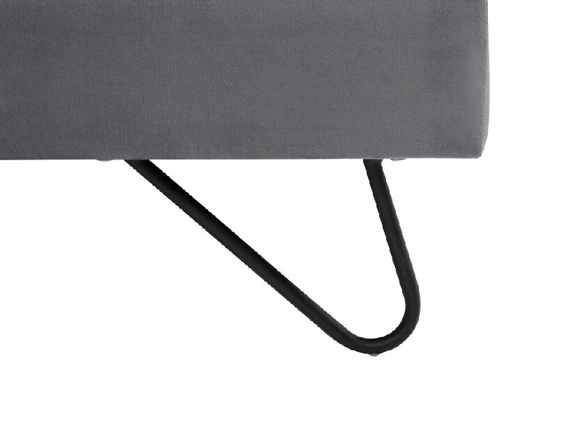 Manželská postel 180 cm LANEL (s roštem) (šedá)