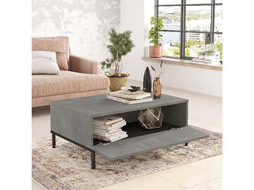 Sada nábytku do obývacího pokoje Levoretta 36 (šedá + černá)