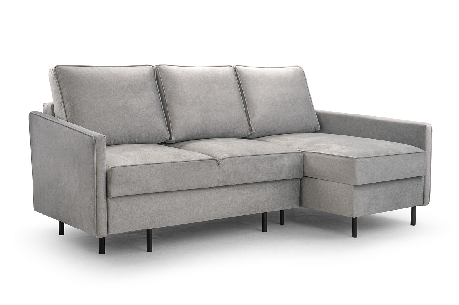 Rohová sedačka Robia (P) (světle šedá)