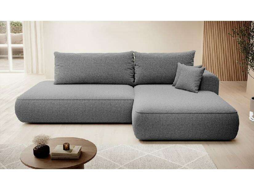 Rohová sedací souprava Fergie (P) (šedá + černá)