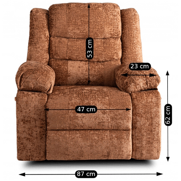 Polohovací křeslo Apoya (červená rezavá)