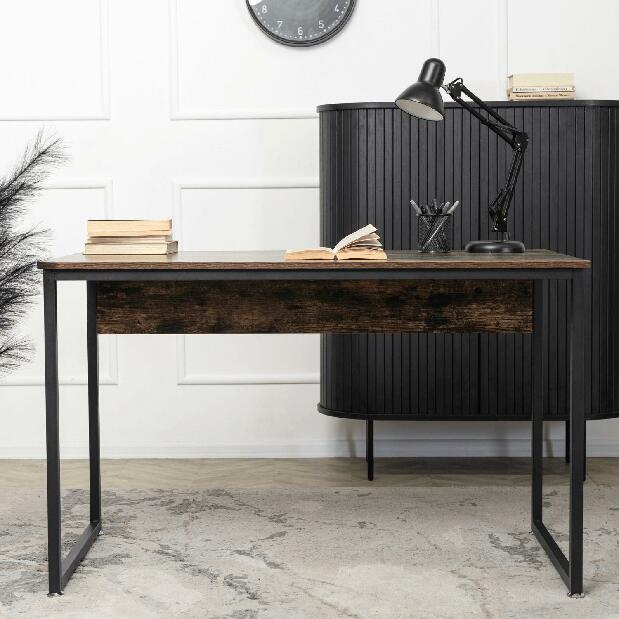 Psací stolek Regular (dub rustikal + černá)