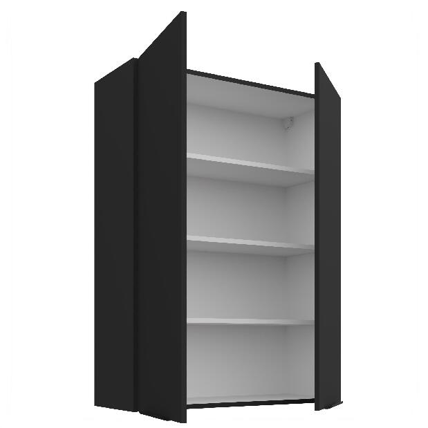 Horní kuchyňská skříňka Sienla 80 G 108 2F (černá matná)