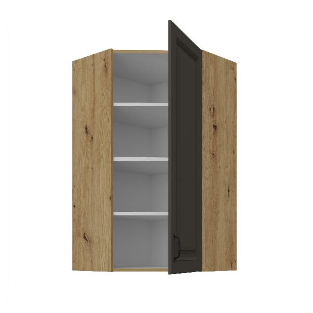 Horní rohová kuchyňská skříňka Sheila 60 60 GN 108 1F 45 (korpus: dub artisan + fronta: grafit)