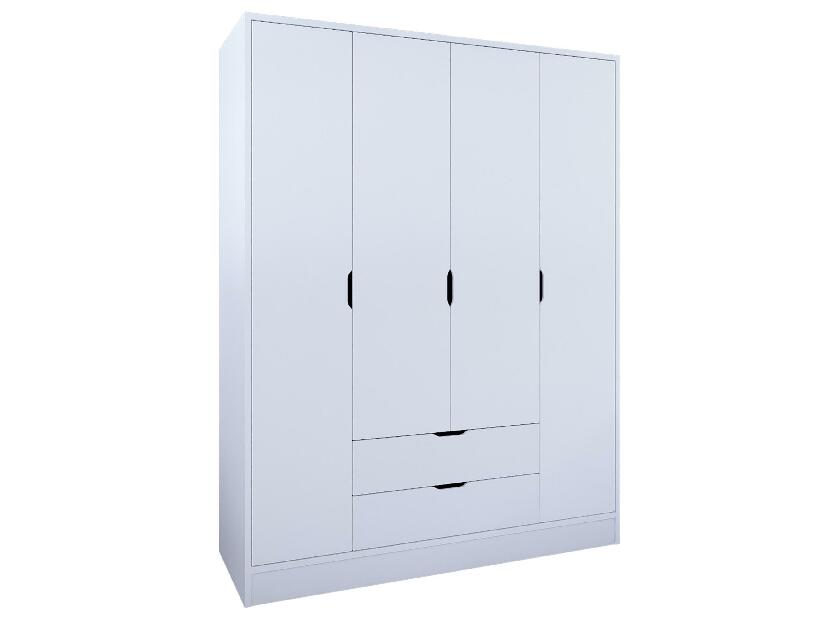 Šatní skříň Durun 4 (bílá matná)