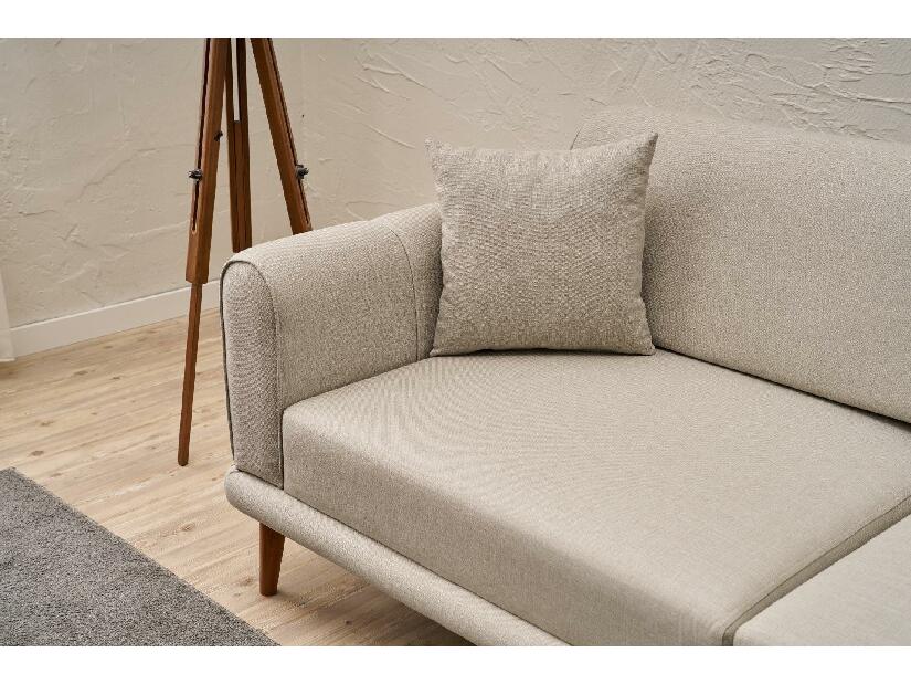 Pohovka trojsedačka Sorenella (krémová + ořech)