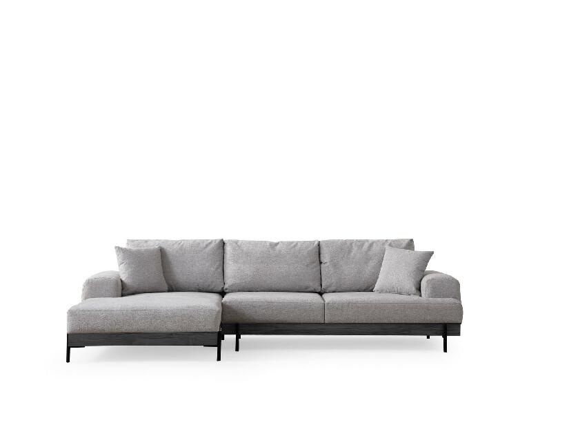 Rohová sedačka Etorella (L) (šedá + černá)