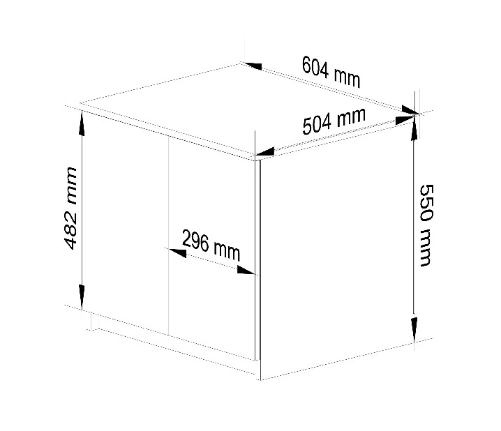 Nástavec skříně Desairado (dub artisan + bílá)