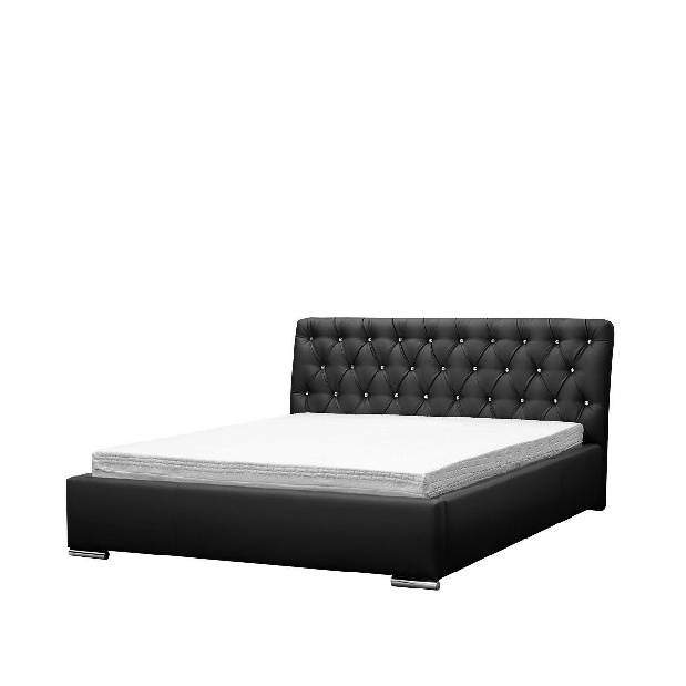 Kontinentální postel Enoa (černá) *bazar