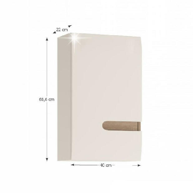 Koupelnová skříňka na stěnu Lynatet Typ 157 LTB01 levá