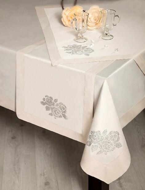 Ubrus 40X140 cm Sofia (béžová) (1 ks)