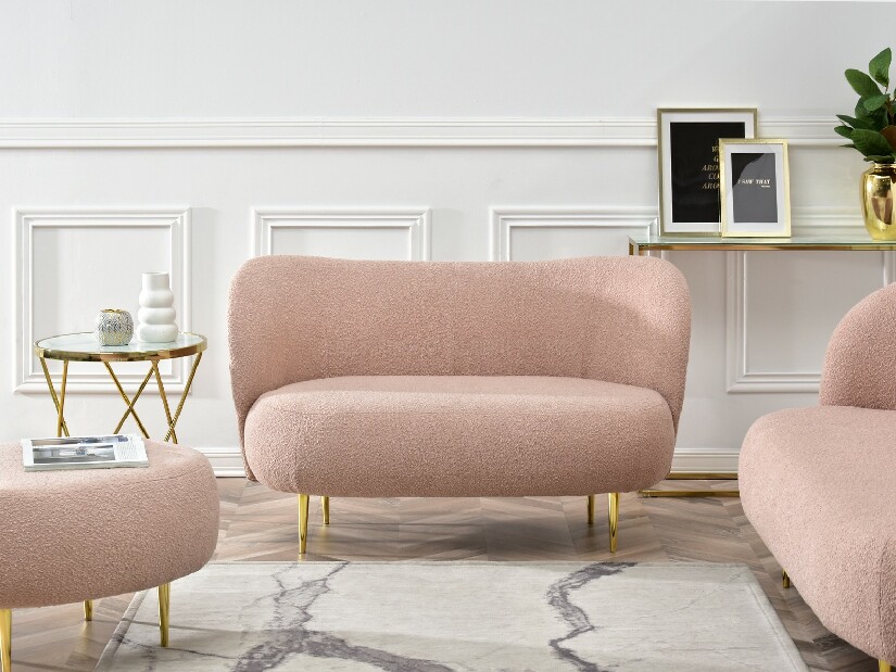 Pohovka dvousedačka Cadmio 2 (zlatá)