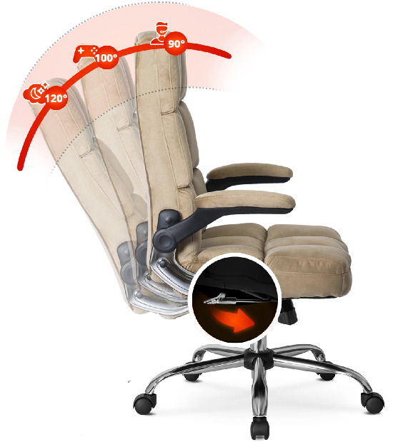 Kancelářské křeslo Limpieza (béžová)