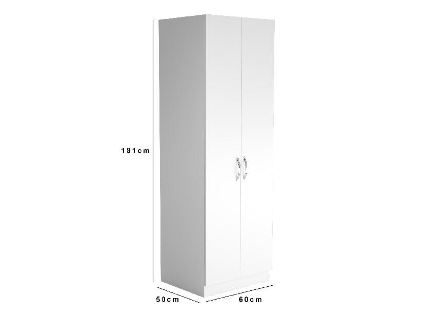 Šatní skříň Franc 43 (bílá)