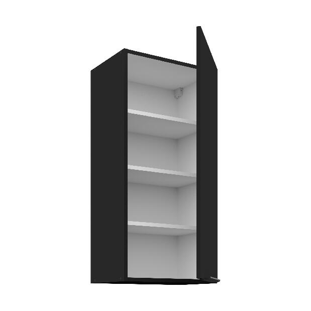 Horní kuchyňská skříňka Sienla 45 G 90 1F (černá matná)