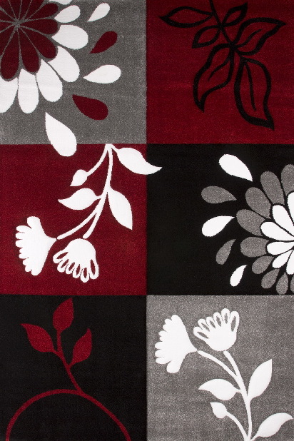 Kusový koberec Lambada Handcarving 464 Black-Red