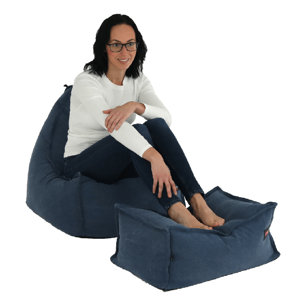 Sedací vak s taburetem Lietano 