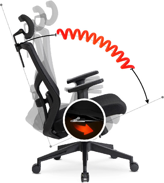  Kancelářská židle Benno (černá)