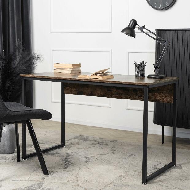 Psací stolek Regular (dub rustikal + černá)