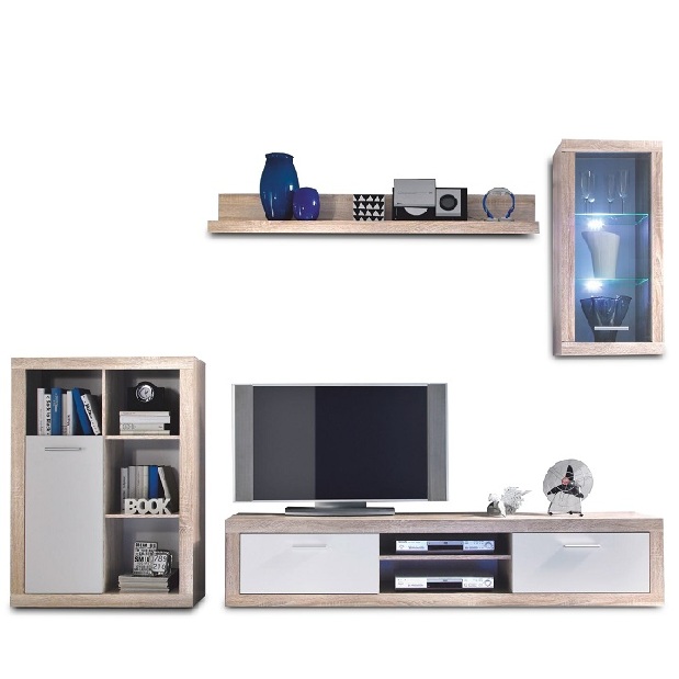 Obývací stěna Khusus (s osvětlením)