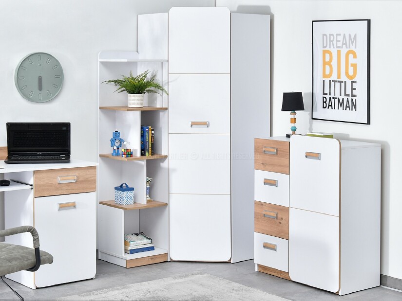 Nábytek do studentského pokoje Clerigo 03 (bílá)