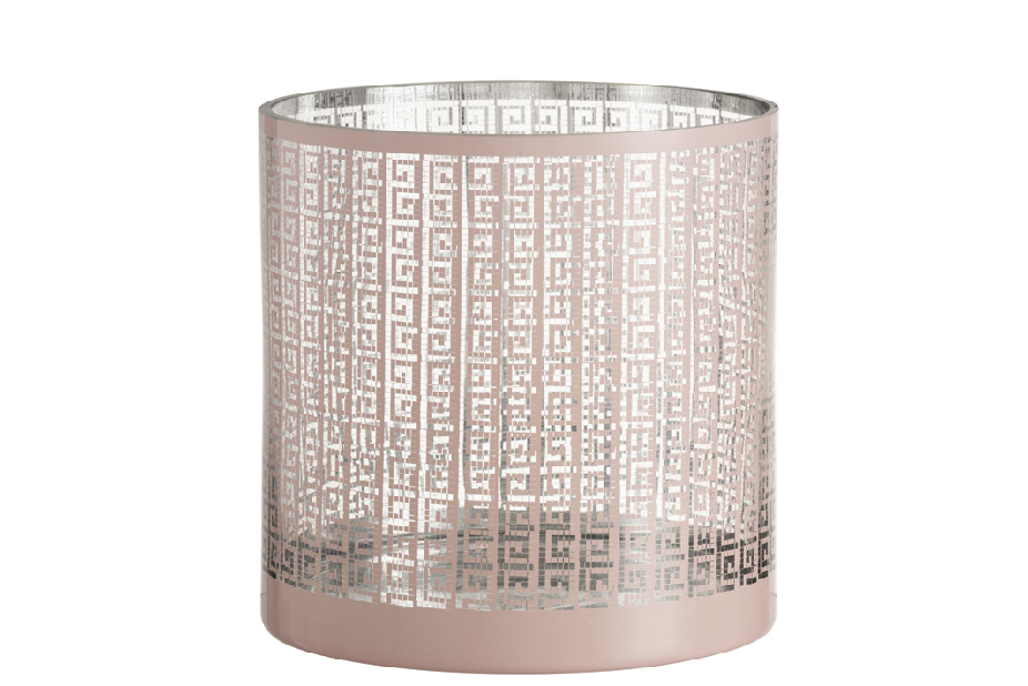 Svícen (fuchsia) 25x25x25cm