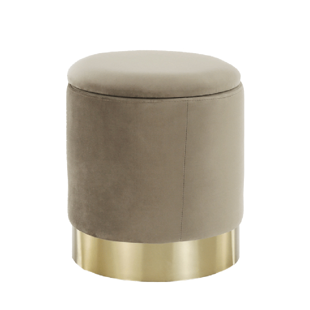 Taburet Annin (šedohnědá)