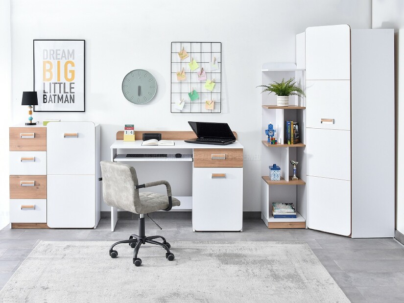 Nábytek do studentského pokoje Clerigo 03 (bílá)