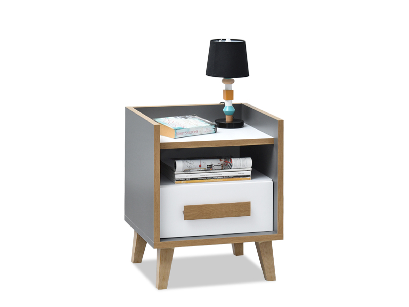 Noční stolek Sobrepuso S11 (bílá)