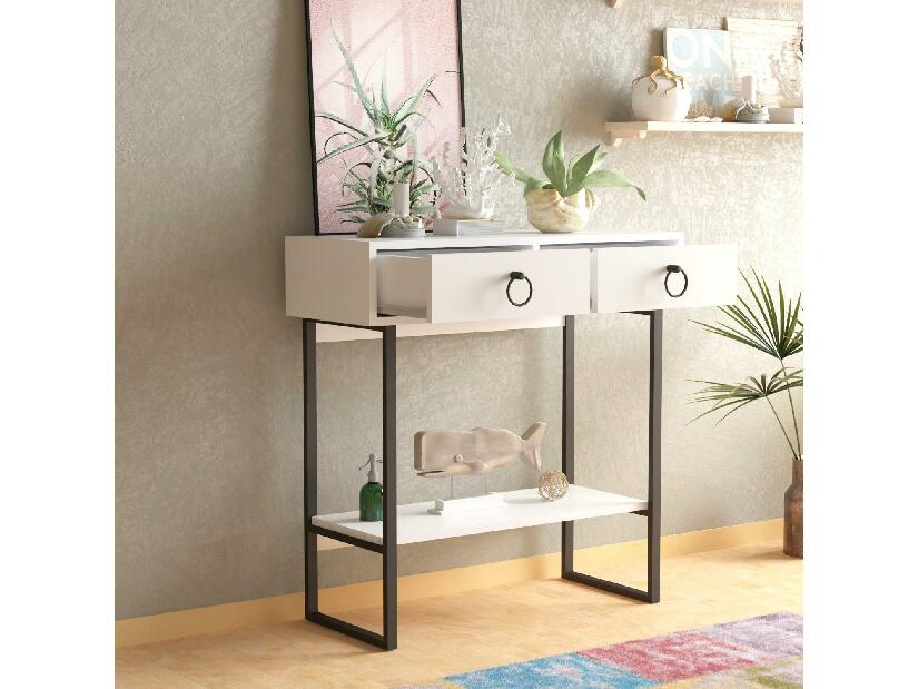 Konzolový stolek Lukada (bílá)